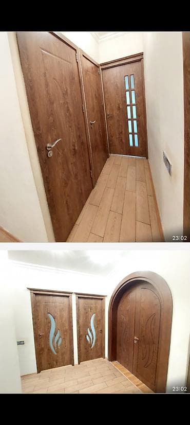 Б/у Межкомнатная дверь С фрамугой, С гарантией, Самовывоз at lalafo.az Б/у Межкомнатная дверь С фрамугой, С гарантией, Самовывоз