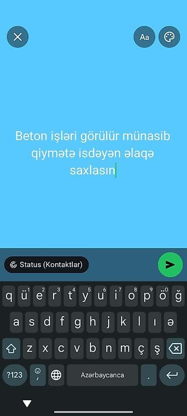 Beton işləri görülür – münasib qiymətə. Xidmətlər: - Bünövrə, sütun