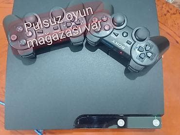 PlayStation 3 Slim oyun konsolu. Proşifka modeldir. İçərisində Fifa