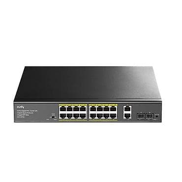 ucuz modem: Cudy GS1018PS2 16-Port Gigabit PoE+ Switch - 16 x Gigabit PoE+ RJ45 — 1