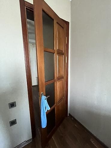 qapi demir qapi seyf qapi: Taxta şüşəli otaq qapıları dəsti - Material: massiv ağac (təbii ağac — 3