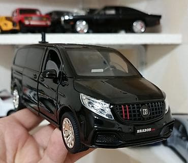 real gitara: Brabus styilində qara miniven model maşın – kolleksiya və hədiyyə üçün — 1
