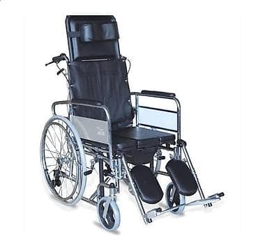 əlil arabası: Tualet funksiyalı komfort əlil arabası - Tənzimlənən bel və baş — 1