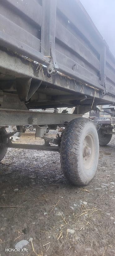 Su nəqliyyatı: Kənd təsərrüfatı üçün ikioxlu qoşqu - Korpus: yüksək yanlı, metal — 5