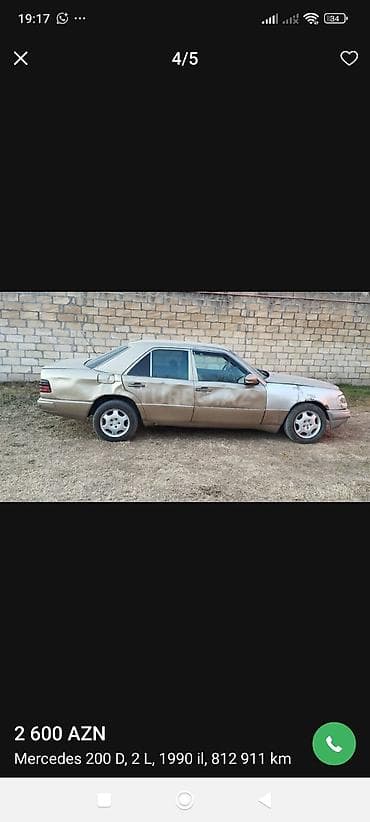 Mercedes-Benz 200: 2 l | 1990 il Sedan lalafo.az -da Mercedes-Benz 200: 2 l | 1990 il Sedan