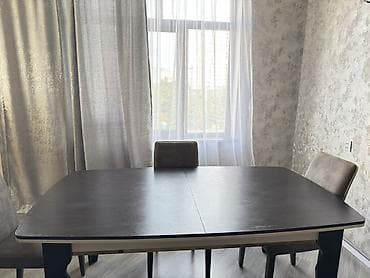 Mətbəx üçün, İşlənmiş, Açılan, Dördbucaq masa, 4 stul — 3