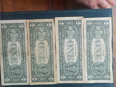 ABŞ 1 dollar kağız pulları – 4 ədəd kolleksiya dəsti Məzmun: - — 3