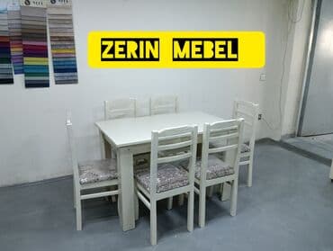 vannalar, çimmək üçün stullar: Mətbəx üçün, Yeni, Dördbucaq masa, 4 stul — 5