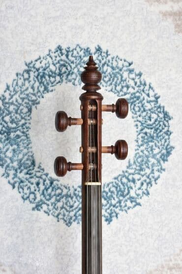 Saz: Kamança xalq çalğı aləti. Çox dəyərlidir. Üstündə çexol, əlavə simlər — 2