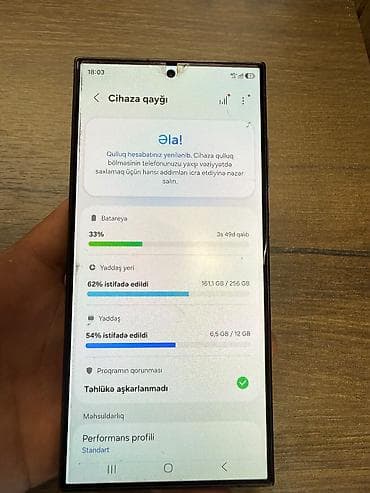 hard disk ssd: Samsung Galaxy S24 Ultra, 256 GB, rəng - Boz, Simsiz şarj — 4