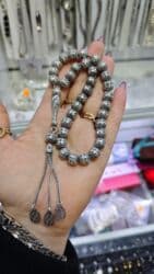 kehraba tesbeh: Gümüş təsbeh kolleksiyası.qiymet 100 m.dan baslayir - Material: gümüş — 13