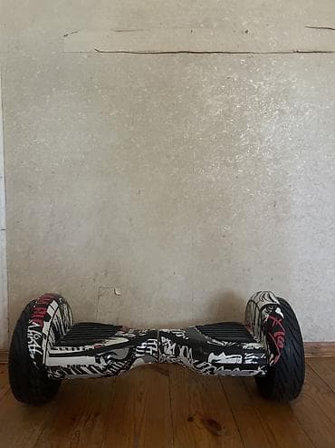 Elektrik nəqliyyatı: Qraffiti dizaynlı giroskuter (hoverboard) - Ölçü: 10 düymlük iri — 1