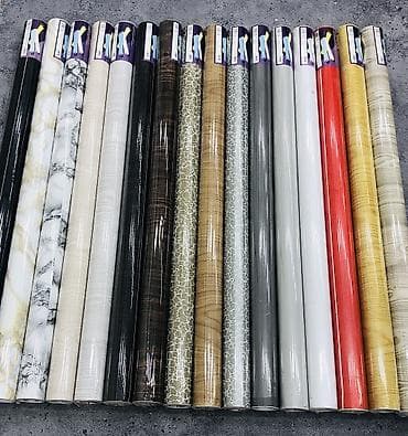 divar üçün vinil: En 90 sm Uzunluq 10 metr Arxasi yapisqanli ( samakleyka) Mebel — 2