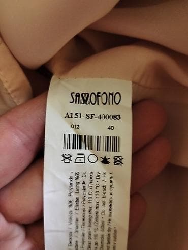 band 8: SASSOFONO qadın jaketi - Model kodu: A151-SF-400083 - Rəng: açıq bej — 4