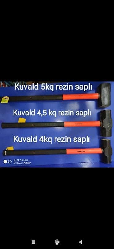 cəkic: Kuvald rezin saplı topdan satış — 1