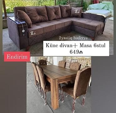 metbex mebelleri sekilleri: Yeni, Künc divan, Qonaq otağı üçün, Açılmayan — 3