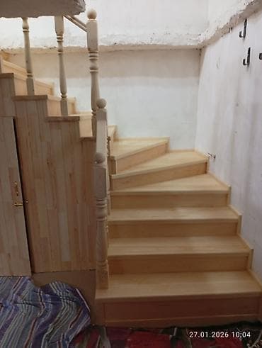 Taxta pilləkənlərin hazırlanması və quraşdırılması xidməti -