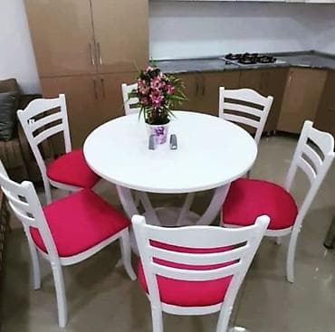 Mətbəx üçün, Yeni, Açılmayan, Yumru masa, 4 stul