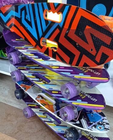 uşaqlar üçün tekerli krosovkalar: Pennyboard Skeybord, Kaykay, Skeyt və Pennyboardlar🛹 🔹Hər növ və hər — 1