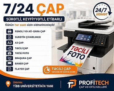 buklet capı: 🖨️ 7/24 ÇAP — SİZƏ LAZIM OLAN ÇAP XİDMƏTLƏRİ BİR ÜNVANDA! ⏰ — 1