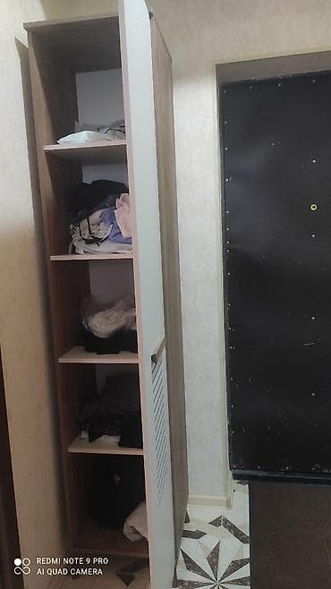 qapi taxda: Dar koridor üçün hündür saxlama dolabı - Material: laminat/LDSP (ağ — 3