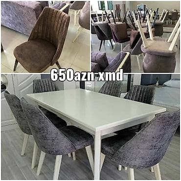 Qonaq otağı üçün, Yeni, Dördbucaq masa, 6 stul lalafo.az -da Qonaq otağı üçün, Yeni, Dördbucaq masa, 6 stul