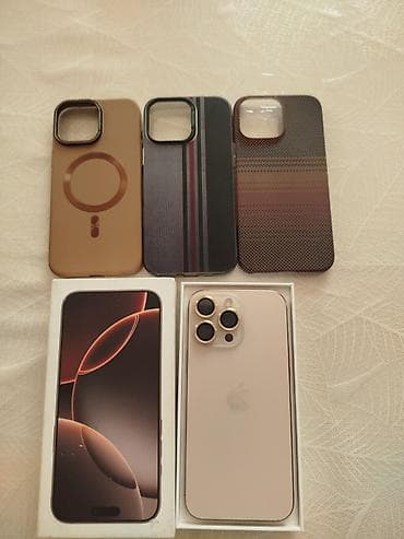 IPhone 16 Pro Max, 256 GB, Desert Titanium, Sənədlərlə