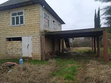 satlık ev: Satılır: həyətyanı sahəli yarımçıq fərdi yaşayış evi,bütün komunallar — 1