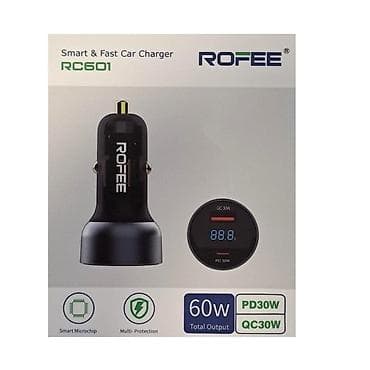 Kateqoriya: AUX və kabellər Rofee RC601 Avtomobil Şarj Cihazı – 4-ü — 1