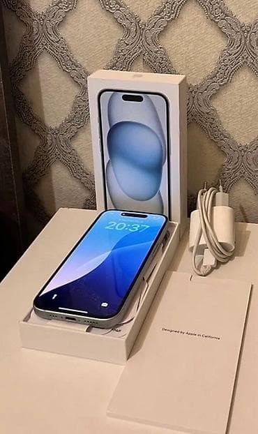 4 g modem: IPhone 15, 128 GB, Mavi, Face ID — 2