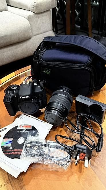 Foto və videokameralar: Canon EOS 750D DSLR fotoaparat dəsti Məhsul tərkibi:Cantada bu — 9