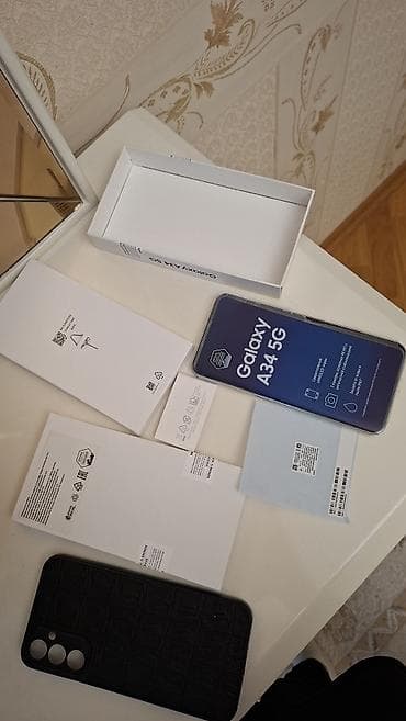 galaksi electronics: Samsung Galaxy A34 5G, 128 GB, rəng - Gümüşü, Barmaq izi, Face ID — 5