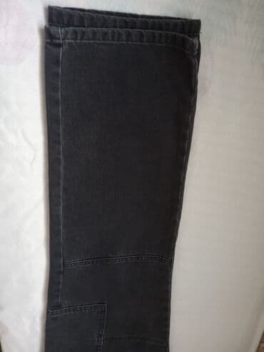 kişi ucun klassik qara kostyum: Qara rəngində cins şalvar. Yeni alınıb!! — 6