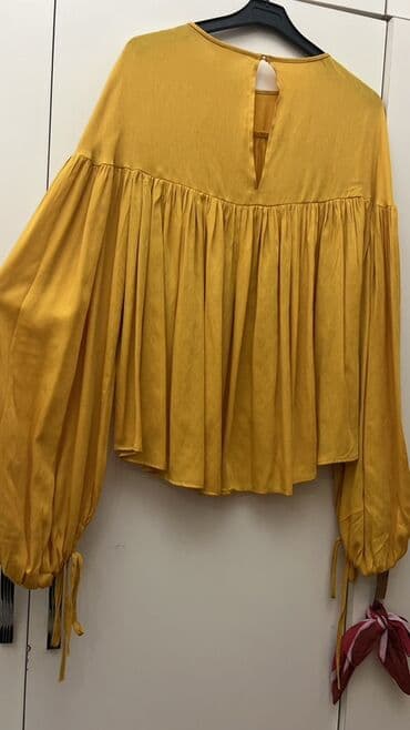 köyney: H&M qadın bluzası Tezedi - Rəng: xardal/sarı - Ölçü: EUR 36 — 2