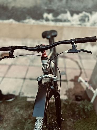 Детские велосипеды: Anmier dağ velosipedi - Güclü alüminium çərçivə, gümüş/qara rəng — 2