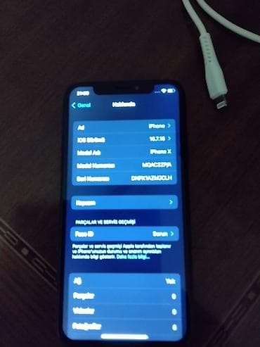 IPhone X, 64 GB, Qara, Face ID