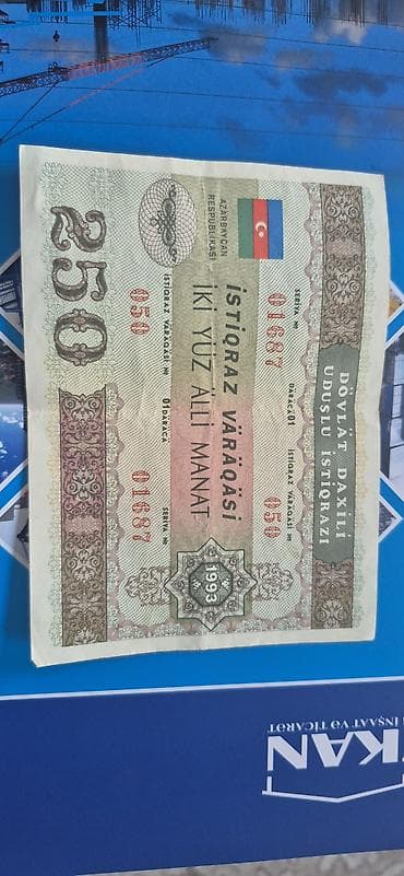 Məhsul: Azərbaycan Respublikası dövlət daxili uduşlu istiqrazı (1993) lalafo.az -da Məhsul: Azərbaycan Respublikası dövlət daxili uduşlu istiqrazı (1993)