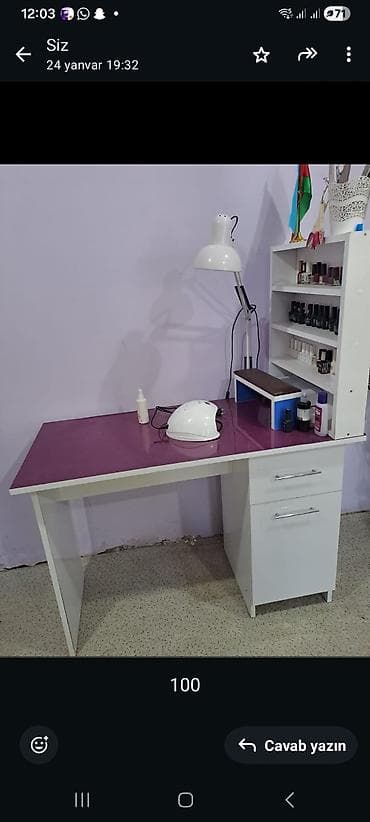 paris mebel gence: Gözəllik salonu üçün mebel və avadanlıq dəsti - Vizaj masaları: İki — 2