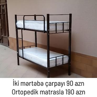 ortopedik: İki mərtəbə çarpayı 90 azn Ortopedik matrasla 190 azn Fabrik istehsalı — 1