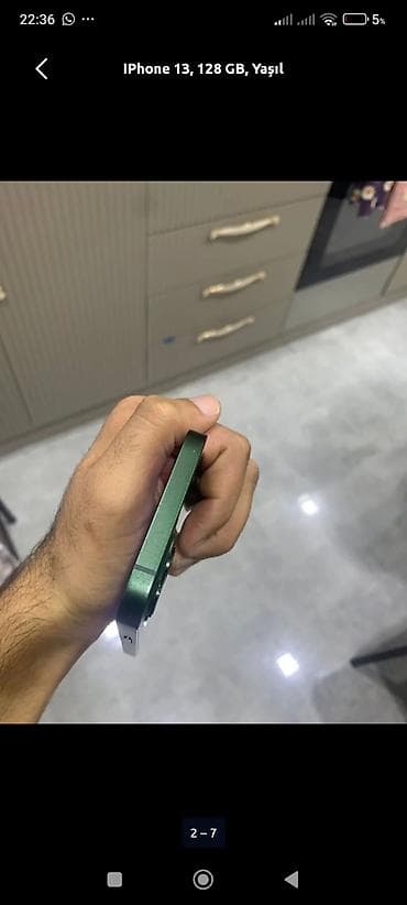 IPhone 13, 128 GB, Yaşıl, Barmaq izi