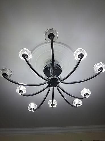 лед лампочки: Led люстра, 4 и более ламп, Металл — 2
