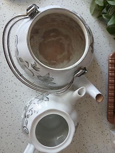 mis caydan: Çay dəsti, rəng - Ağ, Farfor — 3