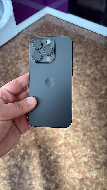 iphon 15: IPhone 15 Pro, 256 GB, Black Titanium, Zəmanət, Face ID, Sənədlərlə — 5