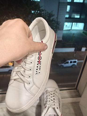 Tommy Hilfiger/Tommy Jeans ağ klassik kişi krossovkaları - Rəng: ağ — 4