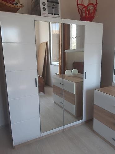 hamam ewyalari: 4 qapılı, Güzgülü, Ağ, Açılan, Düz dolab — 2