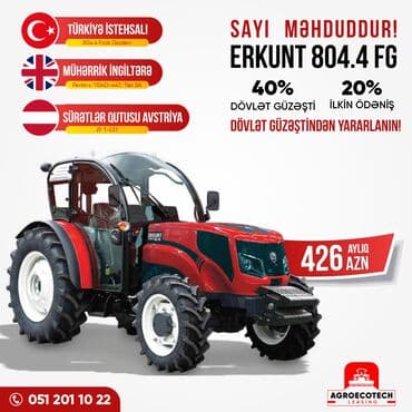 karatas traktor: 🔖 erkunt 804.4 fg - aylıq 426 azn yüksek servis xidməti orijinal — 1