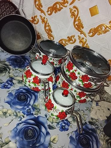 Посуда для готовки: Кастрюля, цвет - Красный, Антипригарный, Турция — 3