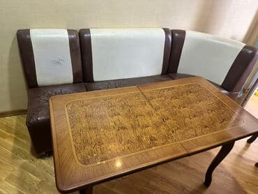 dəyirmi masa: Künc divan, Mətbəx üçün, Açılmayan — 1