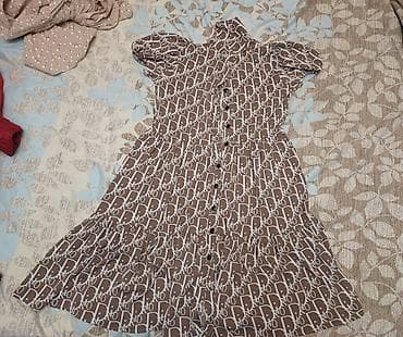 Qadın geyimləri dəsti 1) Qara-ağ naxışlı don - Uzunqol, dairəvi və — 3