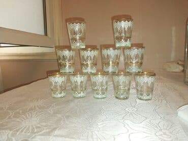 nimçe nedir: Çay dəsti, rəng - Qızılı, Farfor — 9